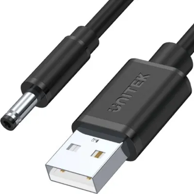 Produktbild von Unitek USB-Stromkabel DC 5.5/2.5mm Stecker 1.5m