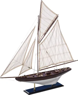 Produktbild von Modellschiff Segelschiff Segelyacht Yacht Holz Schiff Maritim kein Bausatz