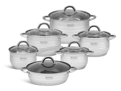 Produktbild von Edenberg EB-4042 12-teiliges Edelstahl Kochtopf-Set