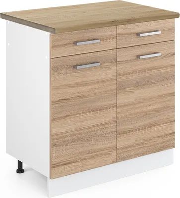 Image de Meuble cuisine Vicco R-Line Sonoma 80cm , PT Chêne, Model 46074
