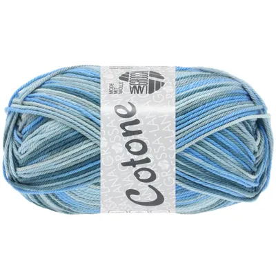 Produktbild von Cotone Print 345 | Himmelblau/Mint/Hellgrau/Dunkelgrau