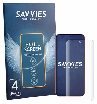 Produktbild von 4x Savvies Fullscreen Schutzfolie für Infinix GT 50 Pro Displayschutz Folie Fullcover Klar Transparent