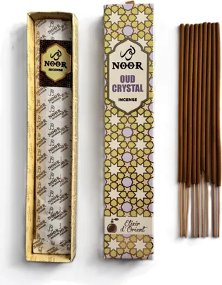 Produktbild von PREMIUM Indische CRYSTAL Räucherstäbchen Hochwertiges Noor Oud 15 g