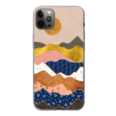 Produktbild von MuchoWow® Handyhülle Schutzhülle Hülle für iPhone 13 Pro Max Gold - Pastell - Muster Silikon Softcase Handy Hülle - Mobiltelefon