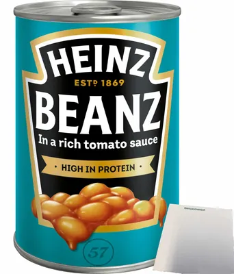 Produktbild von Heinz Baked Beans (415g Dose) + usy Block