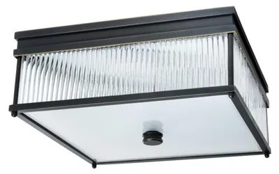 Produktbild von Casa Padrino Luxus Deckenleuchte Bronze 40,5 x 40,5 x H. 17 cm - Hotel Möbel