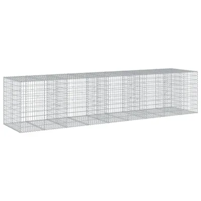 Obrázek produktu pro vidaXL Gabion s víkem 450x100x100 cm Pozinkované železo