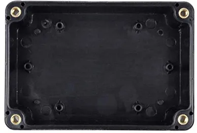 2 Stück - Elektronisches Gehäuse IP65 - Kunststoff - 100 x 68 x 50 mm - Schwarz