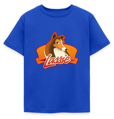 Produktbild von Spreadshirt Lassie Logo Kinder T-Shirt, 110/116 (5-6 Jahre), Royalblau