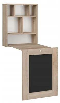 Obrázek produktu pro Skládací, závěsný stůl TILT ARTISAN OAK / BLACK MATT Počítačový stůl Stůl pro montáž na stěnu Skládací stůl