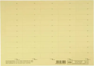 Immagine prodotto di Elba 100555643 vertic® Etichetta per schedario, 58 x 18 mm, giallo, 50 pezzi