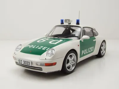 Produktbild von Minichamps 155061190 Porsche 911 (993) Polizei 1993 grün weiß 1:18
