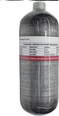 Obrázek produktu pro Tlaková láhev TUXING, tlak 300 barů, lehká konstrukce, 2 l, karbonová vlákna