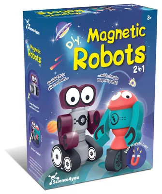 Zdjęcie produktu dla Science4you – Zestaw magnetycznych klocków do samodzielnego montażu, idealny do budowania, magnetyczna zabawka dla dzieci, oryginalny prezent Montessori dla chłopców i dziewczynek w wieku od 3, 4, 5, 6, 7 lat i starszych