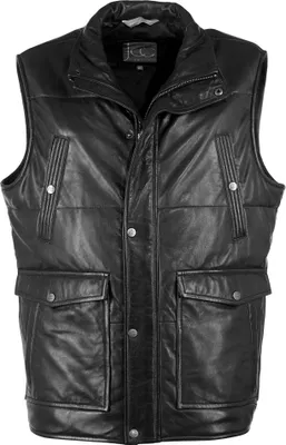 Produktbild von JCC Lederweste 3102169 Herren black 50