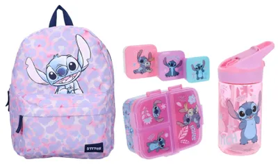 Produktbild von Lilo & Stitch Schulset; Rucksack und 5-teiliges Lunchset