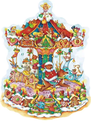 Produktbild von Adventskalender "Weihnachtskarussell"