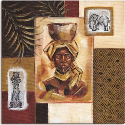 Produktbild von ARTland Leinwandbild Aus Afrika I Größe: 30x30 cm