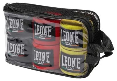 Image de LEONE 1947 - Lot de bandages de contention, pack de 3 - AB705P - Unisexe - Adultes - Rouge