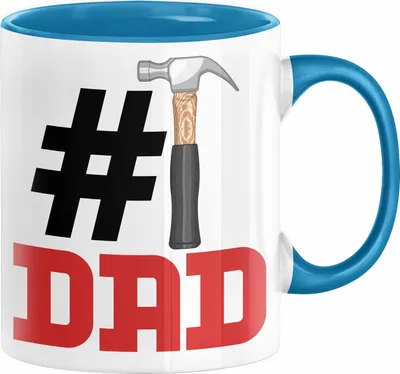 Produktbild von Handwerker Nummer 1 Dad Vater Tasse Geschenk Handwerker Papa Geschenkidee Bester Papa Der Welt Vatertag Lustige Geschenkidee (Blau)