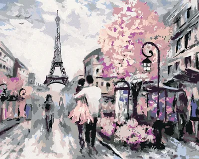 Produktbild von Zuty - Malen nach Zahlen - EIN SPAZIERGANG DURCH PARIS, 40x50 cm, mit Keilrahmen (bereits gespannt)