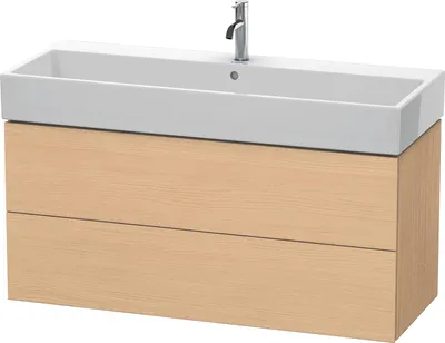 Produktbild von Duravit L-Cube Waschtischunterbau wandhängend, 2 Schubkästen, 1184x544x459mm, LC627903030