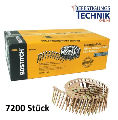 Obrázek produktu pro Hřebíky na střešní lepenku 3,1x32mm hladké pozinkované pro hřebíkovačku na střešní lepenku 16° Bostitch Prebena DeWalt