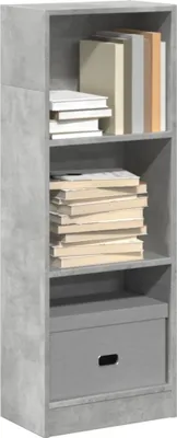 Obrázok produktu pre Maison Exclusive - Knižnica Betongrau 40x24x109 cm Drevený materiál