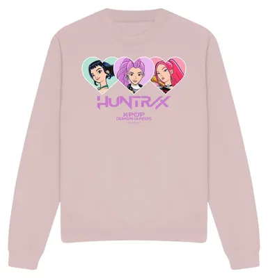 Image de Sweat-shirt "Huntrix" pour chasseurs de démons de K-Pop, modèle unie pour hommes et femmes, référence TV41664 (taille XL), couleur rose