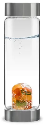 Wasserflasche mit Edelsteinen – Optimismus & Glück, 0,5 L