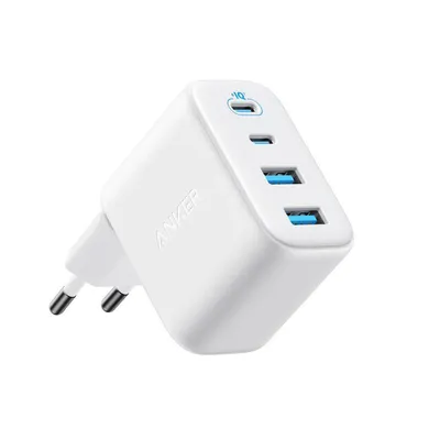 Image de Chargeur secteur Anker Zolo 50W, 2 ports USB-C, 2 ports USB, blanc