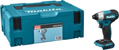 Immagine prodotto di Makita DTD 157 ZJ 18 V 140 Nm 1/4'' Avvitatore a impulsi senza spazzole + Makpac - senza batteria, senza caricabatteria