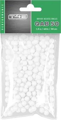 Produktbild von Kulki szklano-polimerowe T4E Performance QAB .50, 1,36 g 100 szt. białe