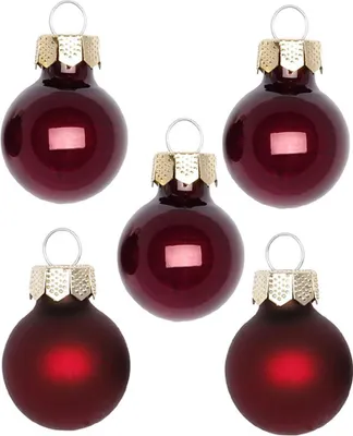 Produktbild von Inge‘s Christmas Decor 16392 P043, Kugel-Weihnachtsschmuck, Glas, Rot, 2 cm, 25 Stück(e), Box
