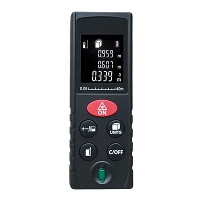 Obrázek produktu pro Solight DM40, Laserový metr, stopa, vstup, m, Černá, 40 m, 0,05 m, 690 nm