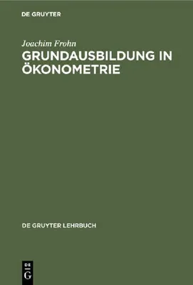 Produktbild von Grundausbildung in Ökonometrie
