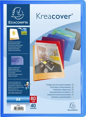 Obrázek produktu pro Kreacover 40 pouzder A4 v různých barvách, balení po 12 kusech