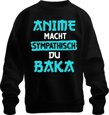 Immagine prodotto di Anime ti rende simpatico Baka Otaku Manga Gift Japan Nerd Unisex Felpa Pullover, Nero, M