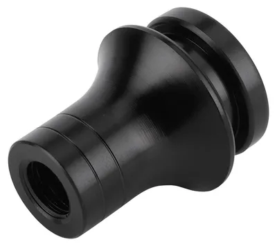 Imagen del producto de Adaptador de aleación de aluminio para retén de palanca de cambios M12x1.25, compatible con vehículos de transmisión manual. Color: