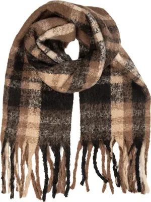 Produktbild von Clayre & Eef Winterschal Damen 50x210 cm Braun Textil