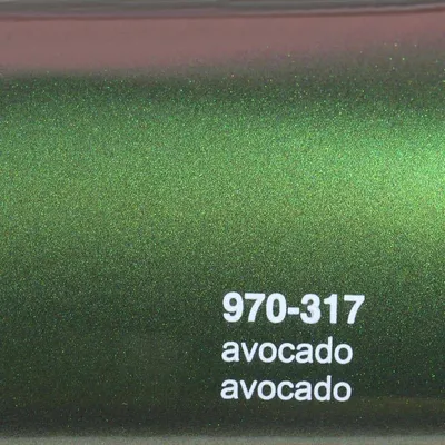 Produktbild von (25€/m²) Oracal 970RA Autofolie 317G Avocado Glanz Folie 152 cm Breite Laufmeterware gegossene Auto Folie selbstklebend