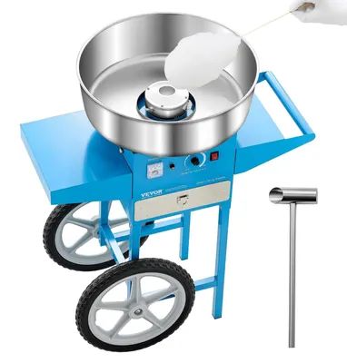 Produktbild von VEVOR elektrische Zuckerwattemaschine kommerzielle Zuckerwattegeräte mit Wagen (