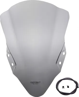Imagen del producto de Visera para motocicleta MRA, compatible con Kawasaki Ninja 400 (2018-2023), diseño R, transparente