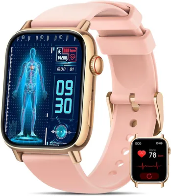 Produktbild von Smartwatch mit EKG HRV AMOLED Display Gesundheitsfunktionen Fitness Tracking für Android iOS