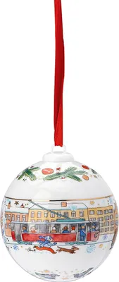 Image de Hutschenreuther Boule de Noël en porcelaine 2023