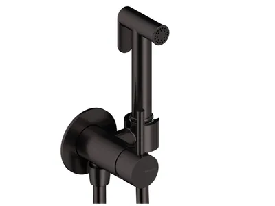 Produktbild von SANYCCES LOOP Spraybrause Bidetbrause-Set mit Mischfunktion, schwarz metallisch
