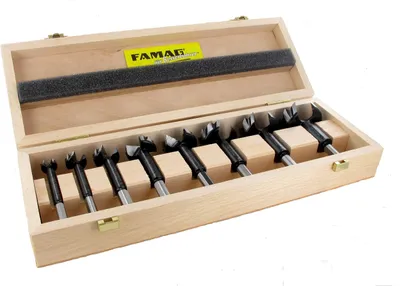 Produktbild von FAMAG Bormax 2.0 WS-Forstnerbohrersatz 8-teilig D=15,20,25,30,35,40,45,50mm im Holzkasten