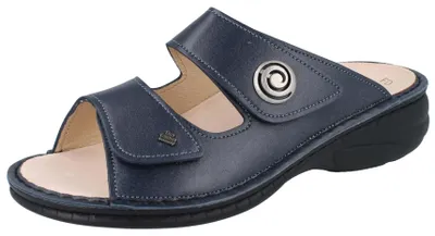 Produktbild von FINN COMFORT Colina Damen Pantolette blau steel Glattleder - Größe: 42