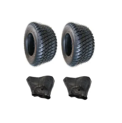 Produktbild von 2x Schlauch + 2x 13x5.00-6 Reifen WAVE Rasenreifen Rasenmäherreifen Reifen für Rasentraktor Aufsitzmäher Schneeräumer  und landwirtschaftliche Maschinen  13 x 5-6 13x5-6 13 x 5.00-6 Mantel Rasenreifen Reifenmantel