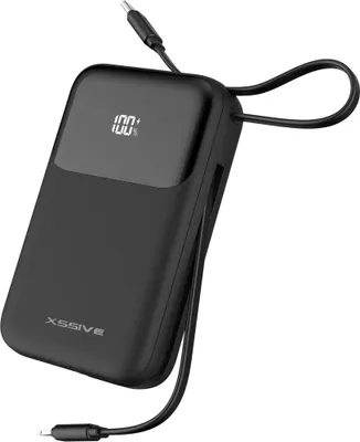 Productafbeelding van Xssive Powerbank 30W 20.000mAh met kabel - zwart